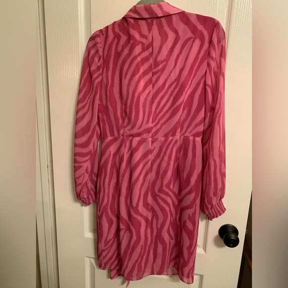 TOCCIN X RTR Pink Zebra Print Ruffle Valentine’s Dress - Picture 7 of 7